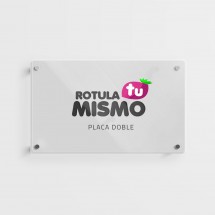 Targhe Doppie in Plexiglass