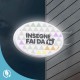 Insegna a bandiera luminosa ovale