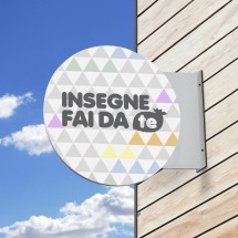 Insegna a Bandiera Rotonda