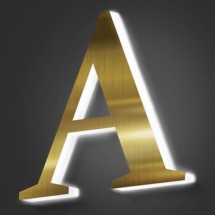Lettere in Ottone + Plexiglass Luminoso