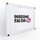 Targa in Plexiglass con Testo Intercambiabile