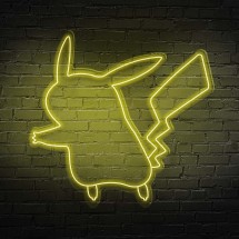 Neon Silhouette Pikachu