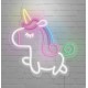 Neon unicornio habitación infantil
