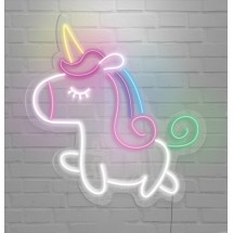 Cameretta neon unicorno