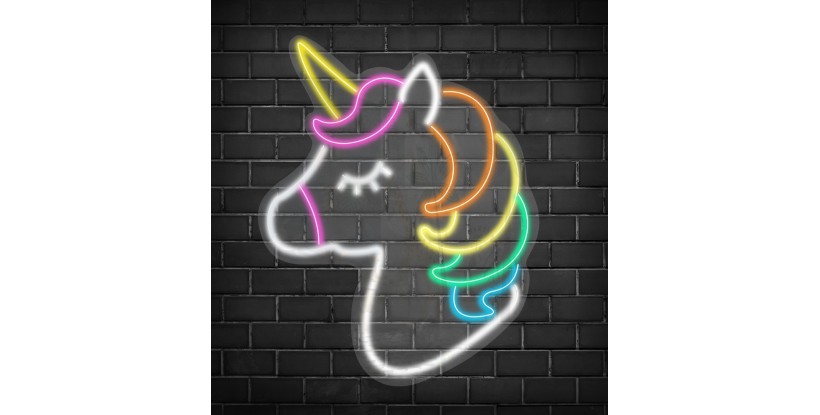 Neon unicornio