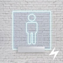 Targhette Toilette Led Quadrate