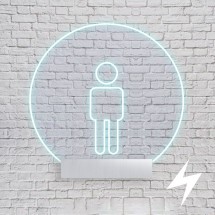 Targhette Toilette a Led Rotonde
