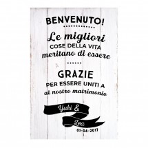 Cartel Bienvenida Boda