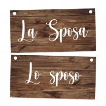 Carteles Boda Novia y Novio