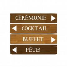Cartelli di Legno per Matrimonio