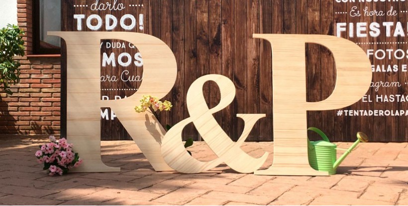 Letras Madera Boda