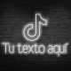 Neón TikTok con nombre personalizado