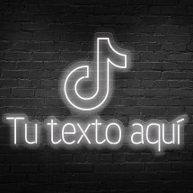 Neon Tik Tok più nome personalizzato