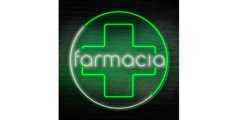 Neon cruz farmacia