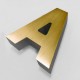 Lettere Scatolate in Ottone con Plexiglass Luminoso Luce
