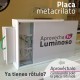 Placa para rotulo luminoso