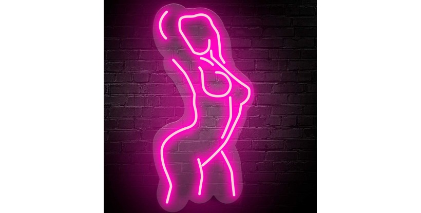 Neón Silueta Mujer