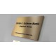 Targa in Ottone Incisa con Coperture per Viti