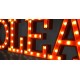 Letras con bombillas 