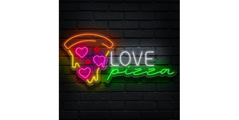 Neon Love pizza