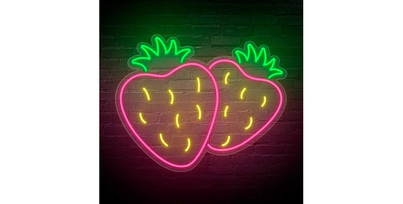 Neón Fresas