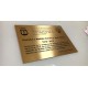 Targa in Ottone Incisa con Coperture per Viti
