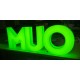 Lettere luminose in Vetro Sintetico Verde