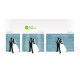 Dimensioni Photo Booth Effetto Legno Azzurro