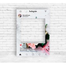 Cornice Instagram con Ramo per Photo Booth
