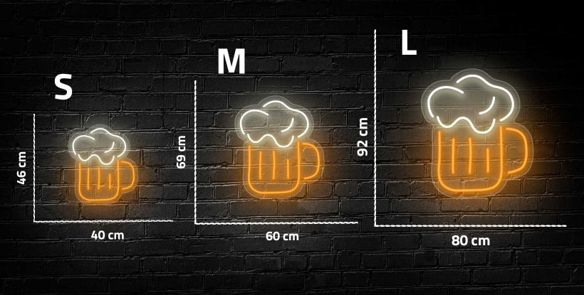 Neón Jarra de cerveza