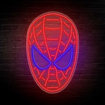 Neón Cara Espiderman