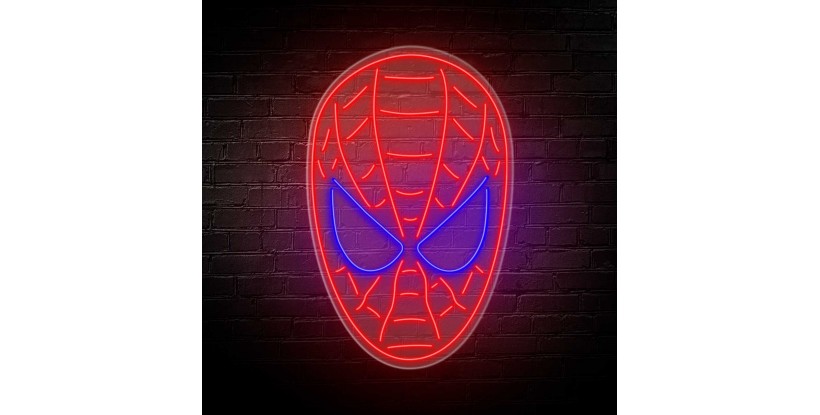 Neón Cara Espiderman