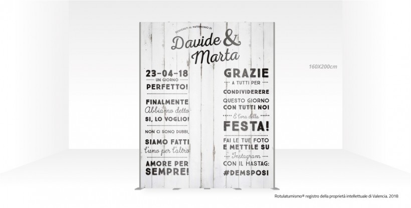 Photocall Legno Bianco