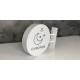 Banner rotondo luminoso a led dibond composito