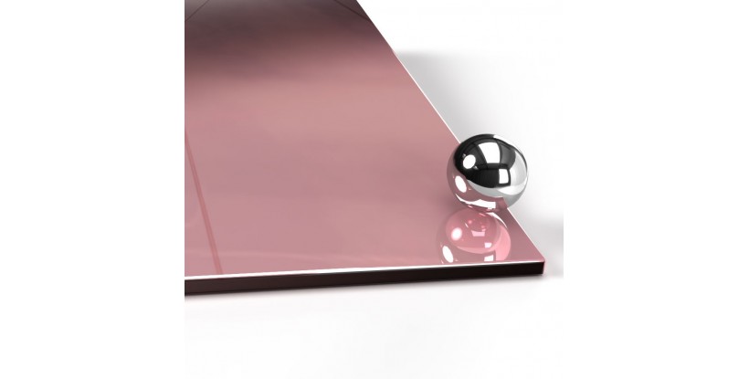 Metacrilato espejo oro rosa
