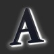 Lettere in PVC Retroilluminate