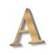 Lettere Scatolate in Ottone con Plexiglass Luminoso Luce