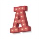 Letras con bombillas 