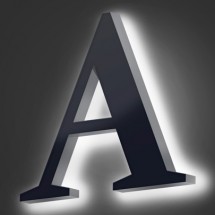 Lettere in PVC Retroilluminate