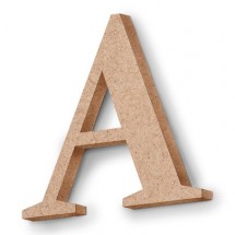Lettere di Legno Trucciolato