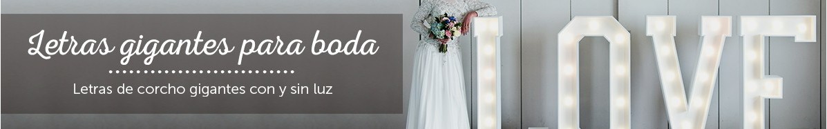 Letras Gigantes Boda