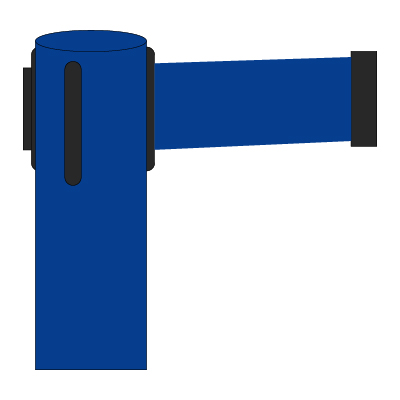 Poste azul